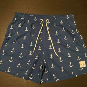 Eubi Anchor Nautical Swim Shorts Trunks